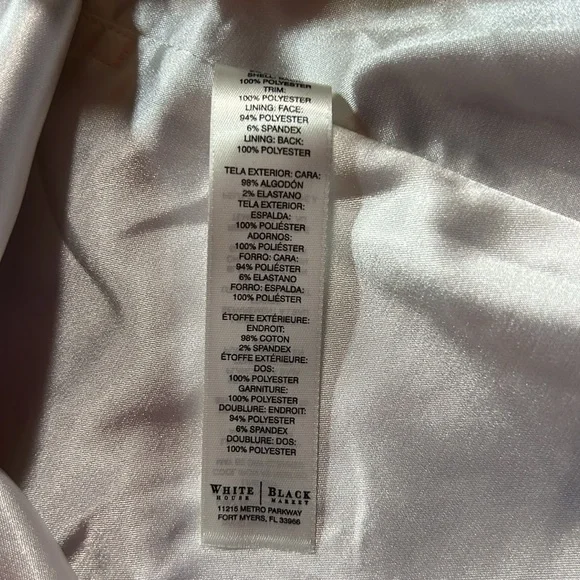 NWT White House Black market peplum style corset, structured top size 8 - Picture 12 of 13